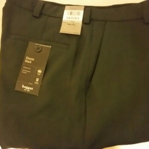 Haggar Classic Slack Size 36x32 Gabardine Charcoal